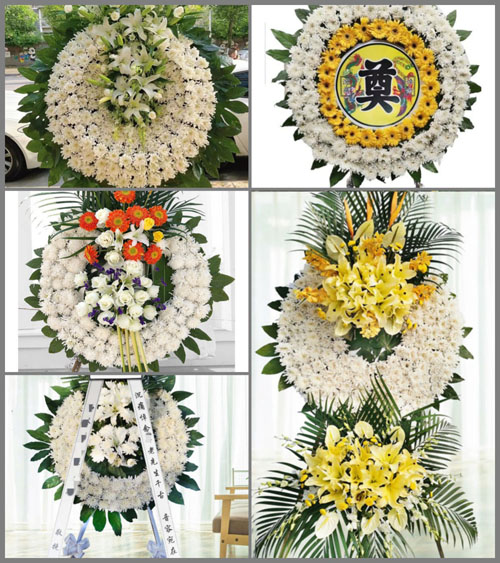 福建漳州平和县芦溪镇东槐村花圈速递